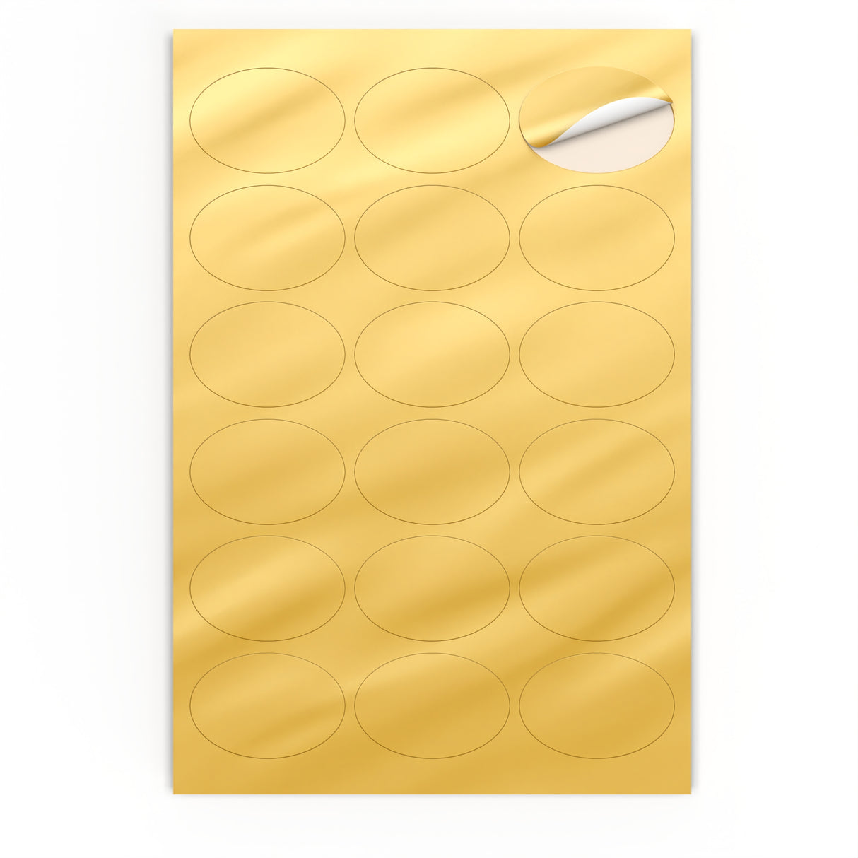 Oválne samolepiace etikety