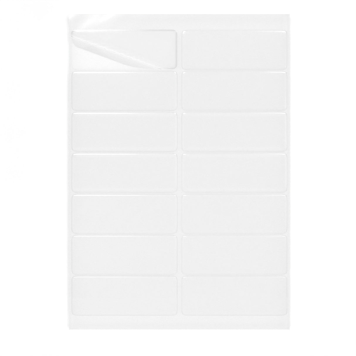Obdĺžnikové samolepiace etikety