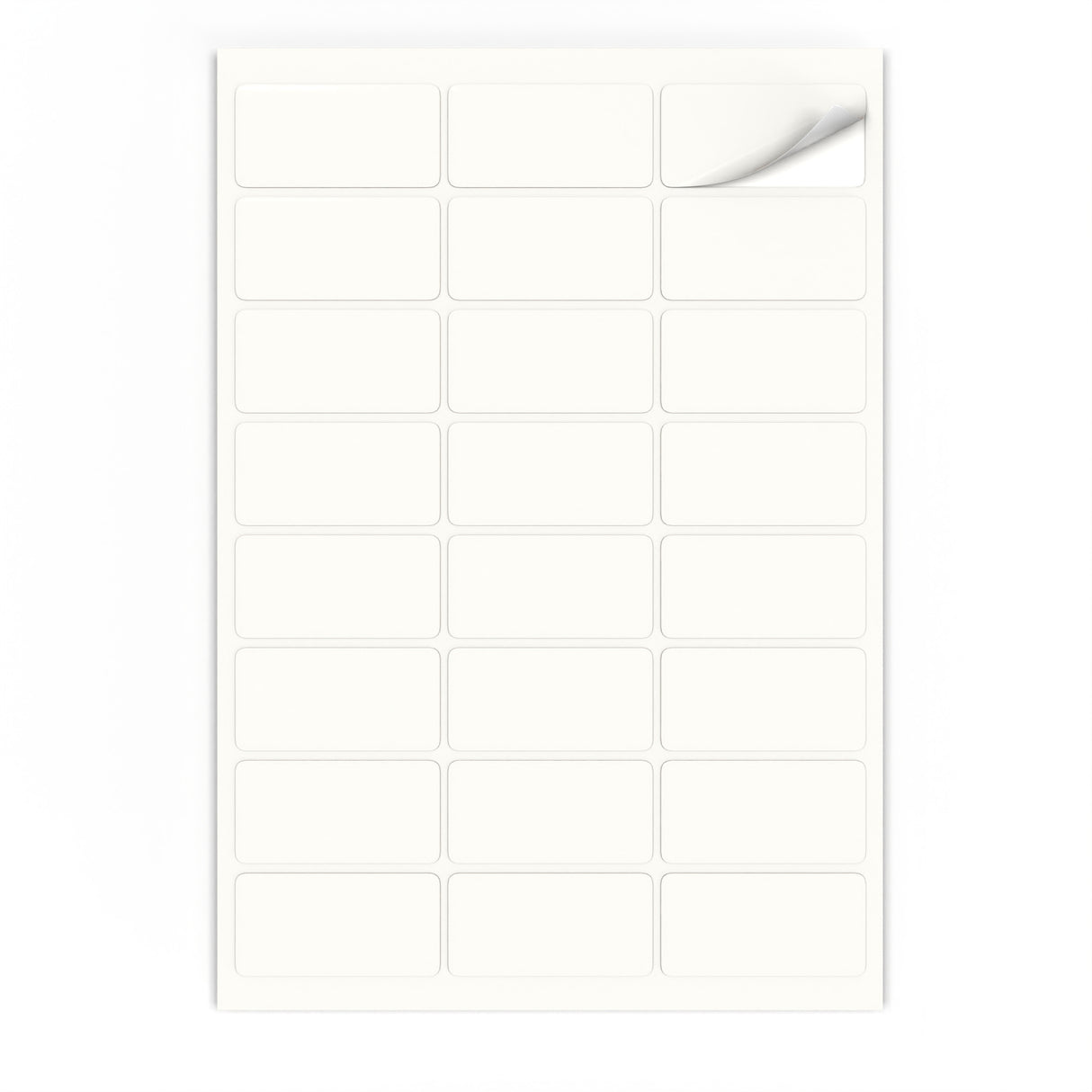 Obdĺžnikové samolepiace etikety
