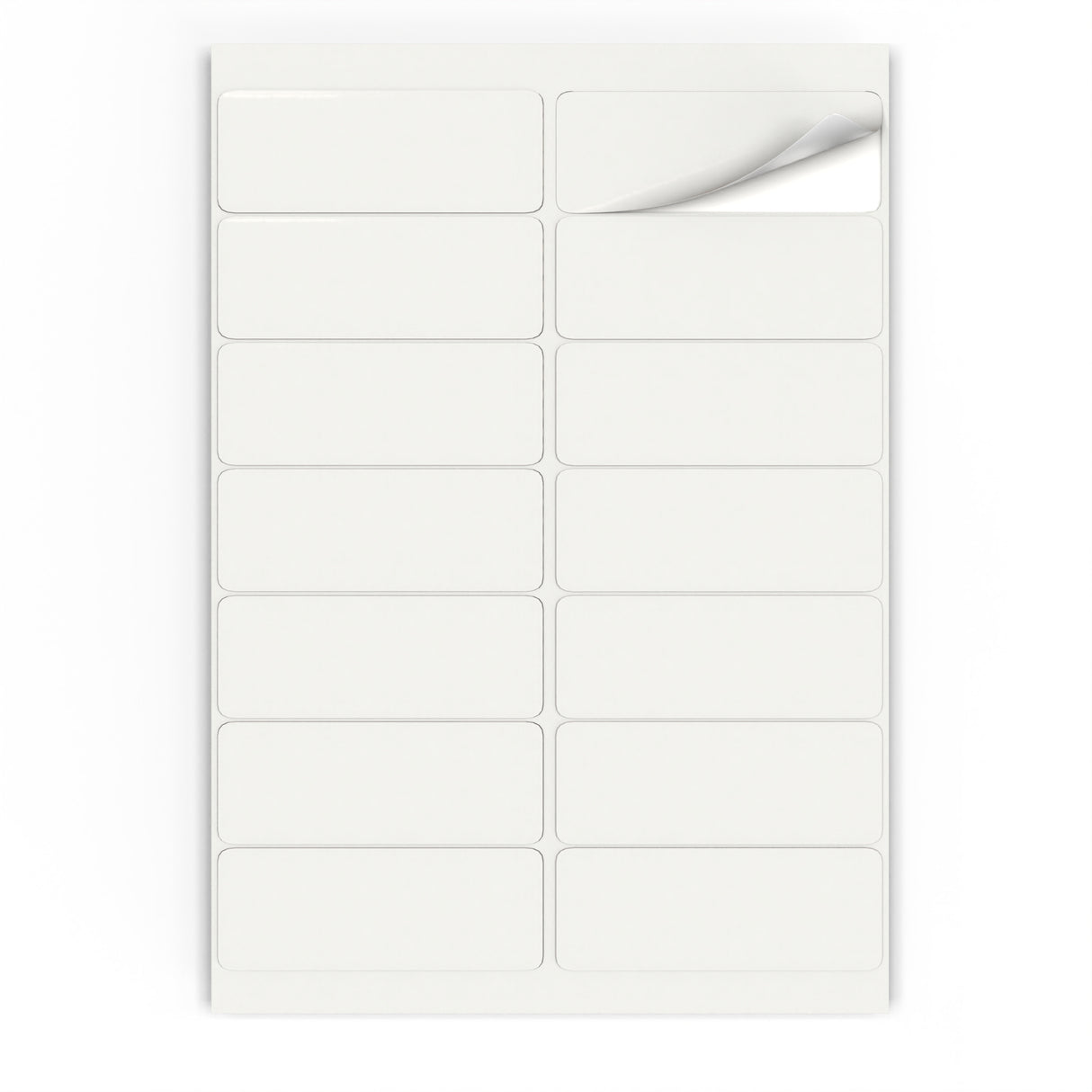 Obdĺžnikové samolepiace etikety