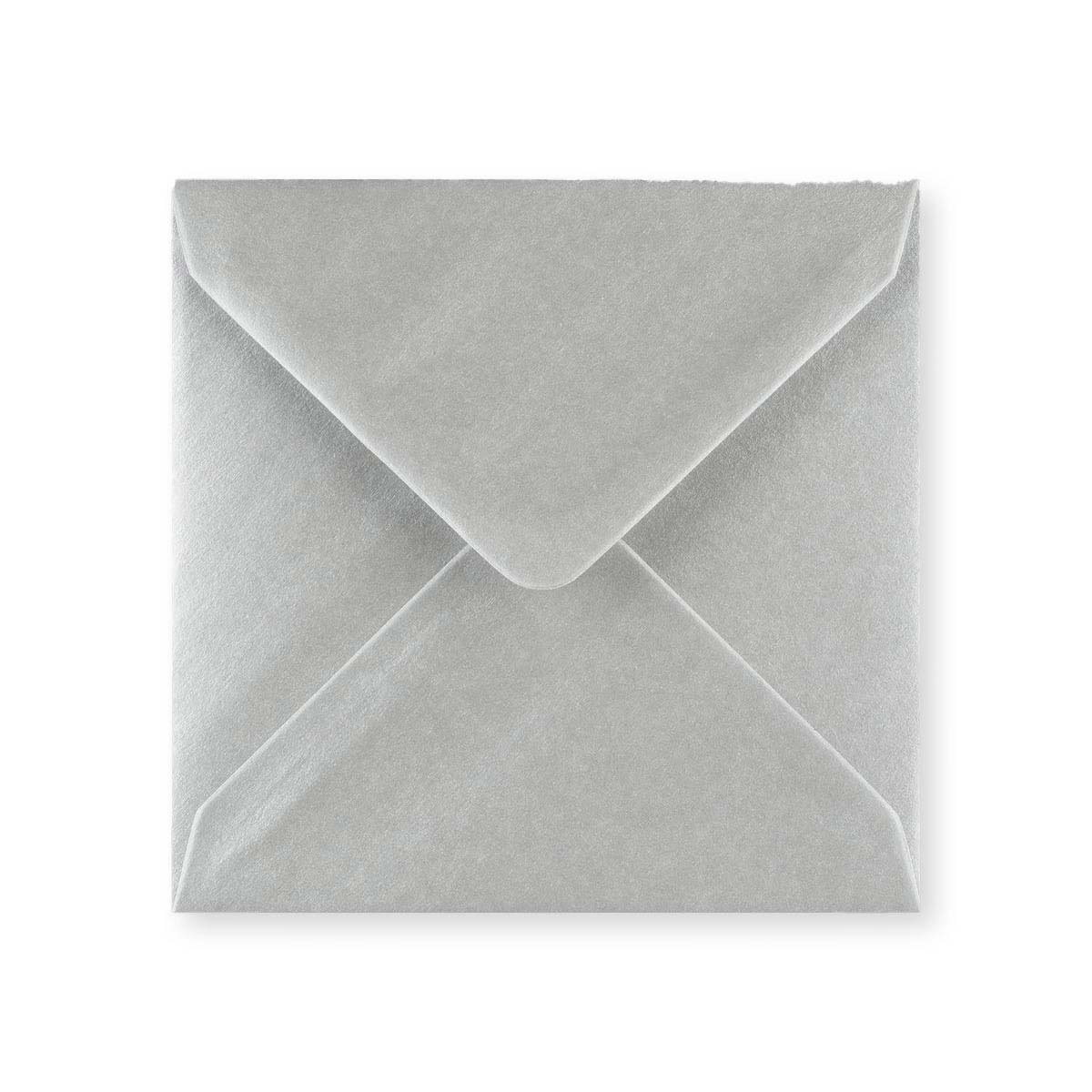 130x130 mm Strieborná metalická obálka