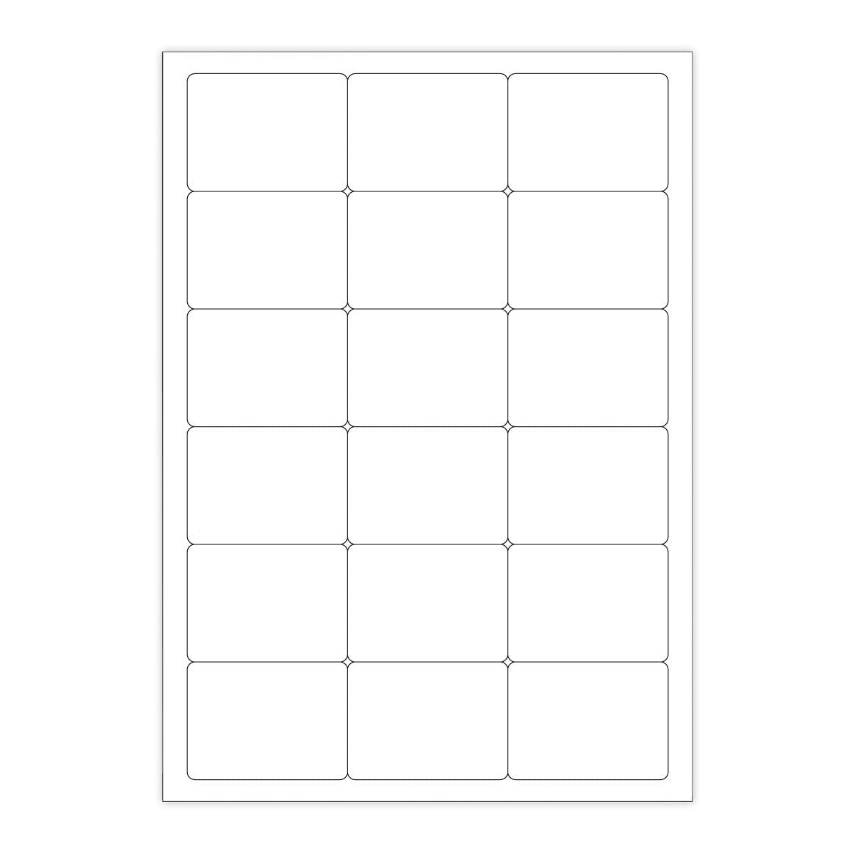 Biele samolepiace štítky