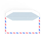 110x220 mm (DL) Biela obálka na leteckú poštu