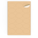 Oválne samolepiace etikety