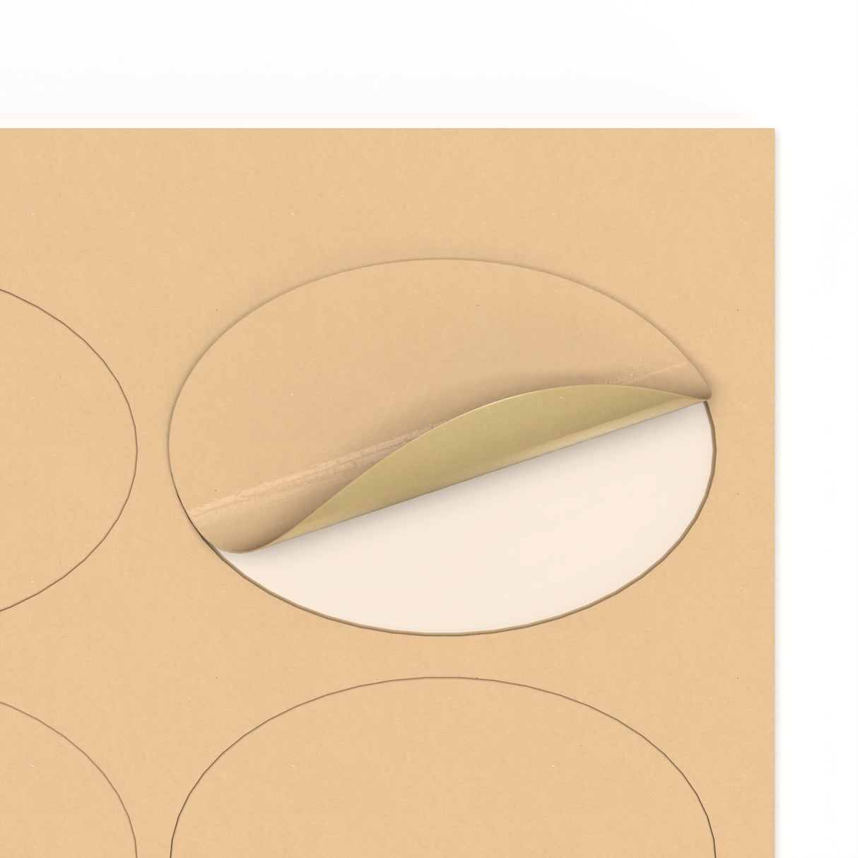 Oválne samolepiace etikety