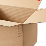 Kartónová krabica s premenlivou hĺbkou so samotesniacim uzáverom na prepravu