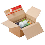 Kartónová krabica s premenlivou hĺbkou so samotesniacim uzáverom na prepravu