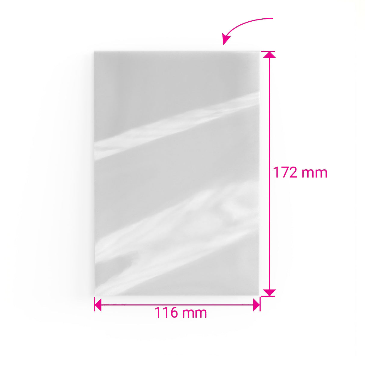 Celofánové vrecúško s otvorom bez zatvárania