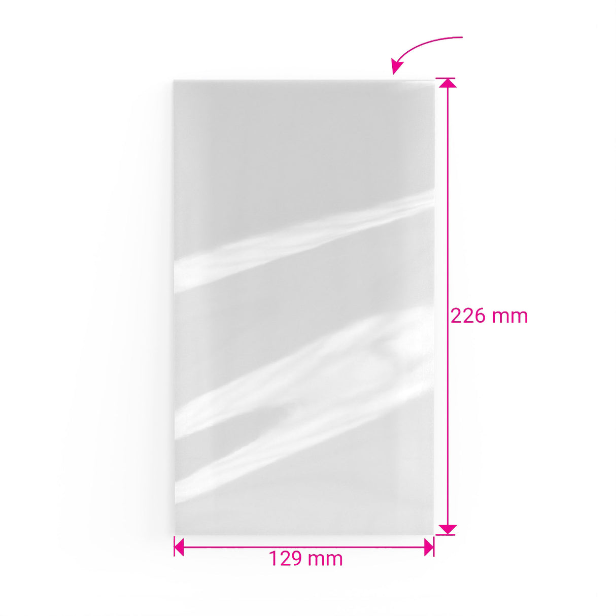 Celofánové vrecúško s otvorom bez zatvárania