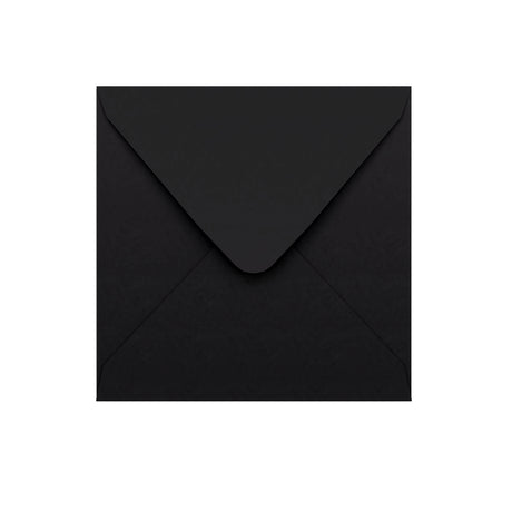 Čierna obálka s V klopou 155×155 mm