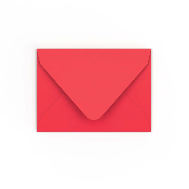C7 Bright Red Gummed V-Flap Envelope (82 x 113mm)