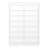 Biele samolepiace štítky