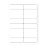 Biele samolepiace štítky