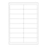 White Adhesive Labels White 99.10 x 34 mm (16 labels)