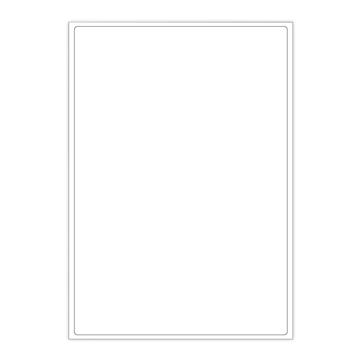 Biele samolepiace štítky