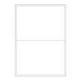 Biele samolepiace štítky