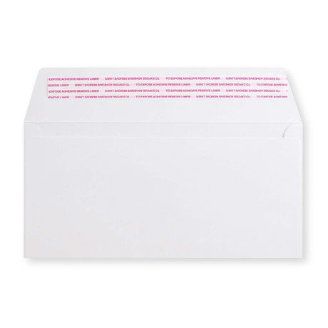 114x229 mm Biela obálka Post Marque